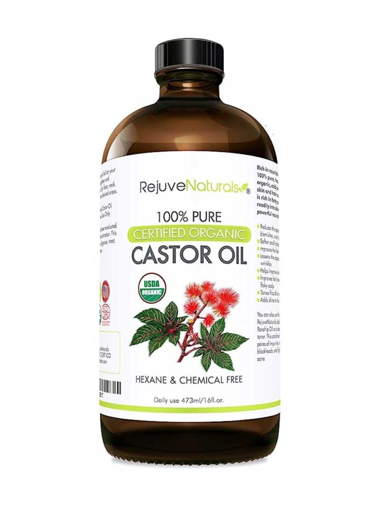 100% Pure organic castor oil for hair growth