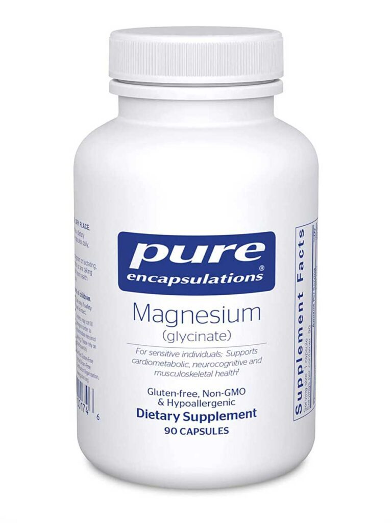 Magnesium supplement by pure encapsulations for health and hair growth