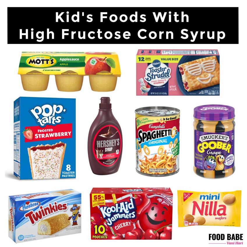 Toxic American foods with high fructose corn syrup