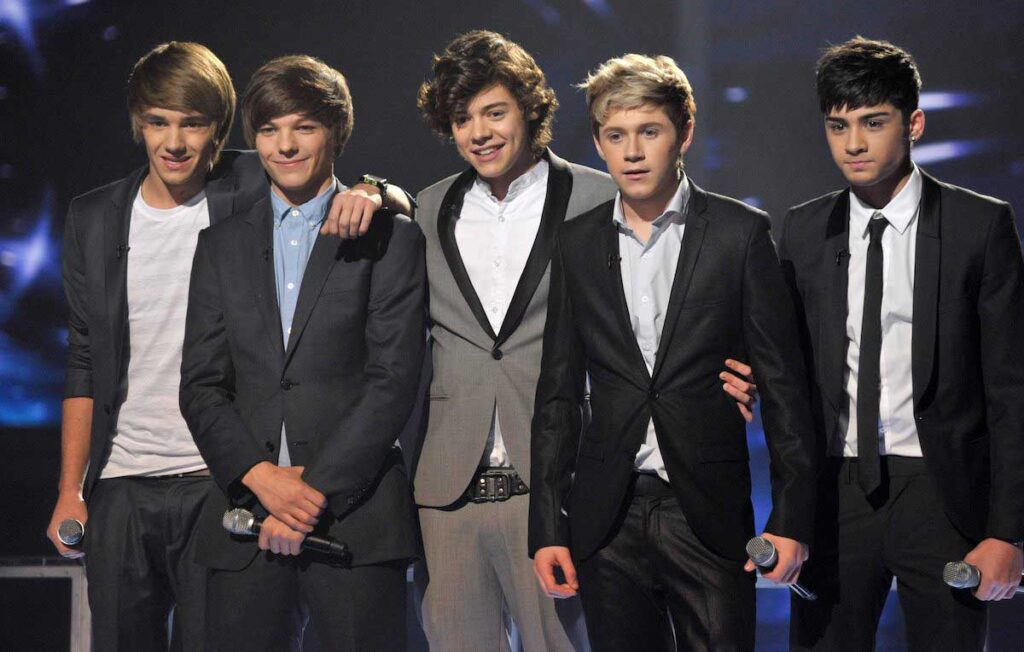 One Direction members, Liam Payne, Louis Tomlinson, Harry Styles, Niall Horan and Zayn Malik