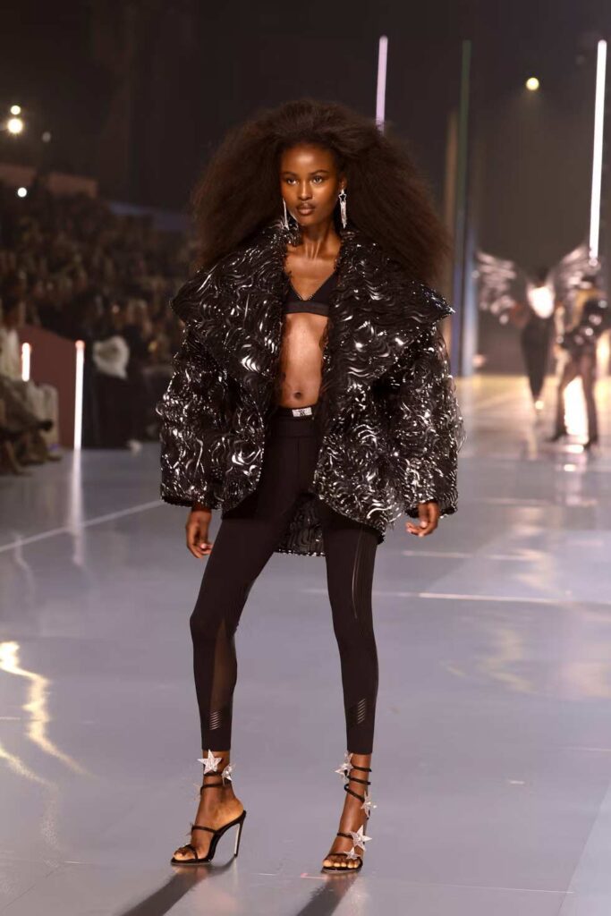 Victoria's Secret model Layla Etengan at 2024 fashion show