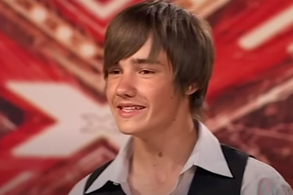 Former One Direction member Liam Payne during his first X Factor audition in 2008